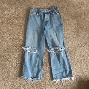 Free people wide leg jeans